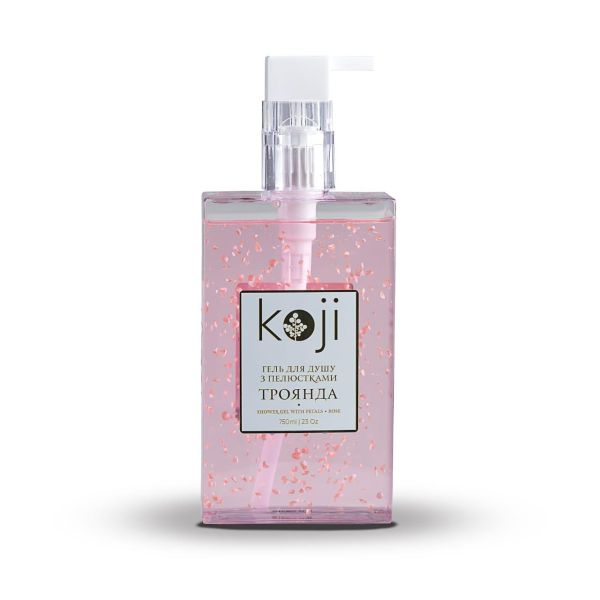 Гель для душу KOJI троянда з пелюстками 750 мл