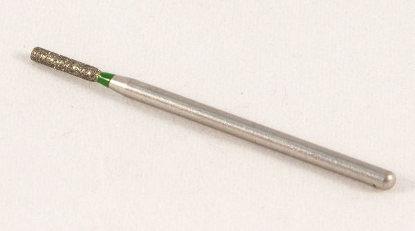 Фреза алмазна Циліндр, діаметр-1,9 мм, (зелена насічка)