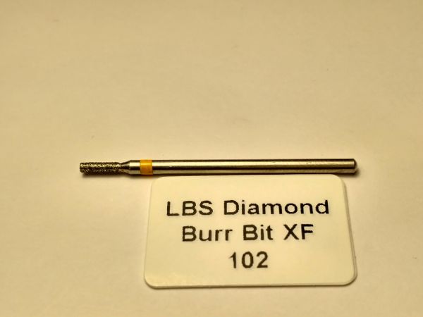 Фреза алмазна Циліндр, діаметр-1,8 мм, (жовта насічка)