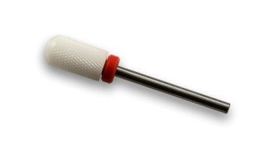 Фреза керамічна Barrel Ball F 023 циліндр закруглений з пластиковим кільцем (червона насічка)