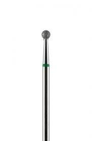 Фреза алмазна Кулька, діаметр-3 мм, (зелена насічка)