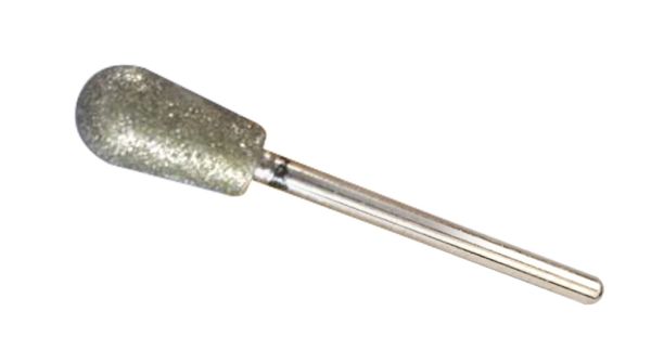 Фреза алмазна Велика Груша ,діаметр- 7 мм, Н - 13 мм,( чорна насічка)