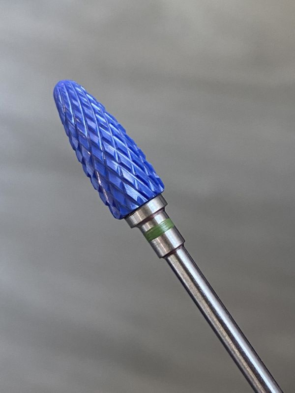 Фреза синя керамічна Blue Flame С кукурудза (зелена насічка)