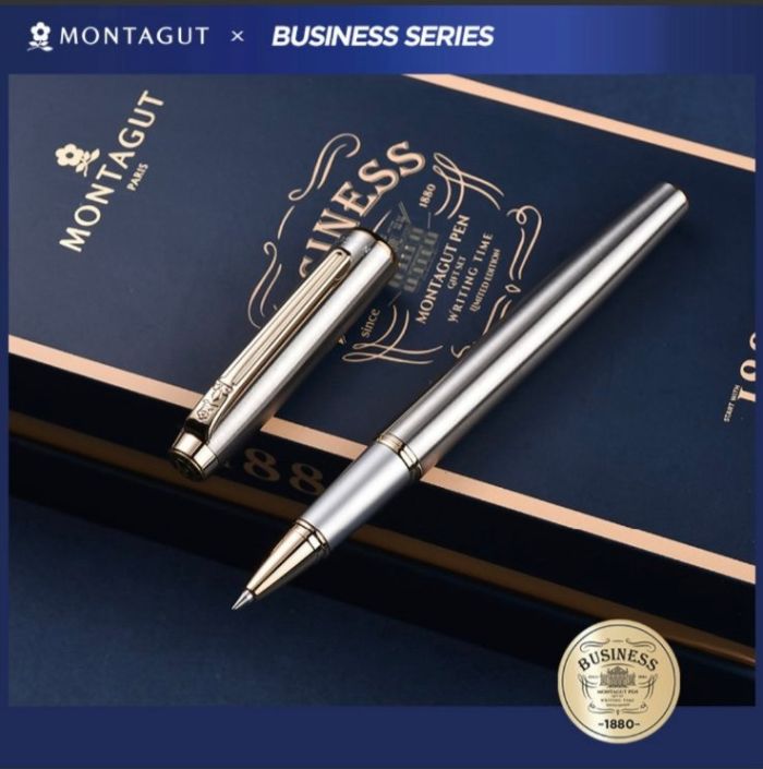 Елегантна кулькова ручка Montagut сріблясто-золотиста