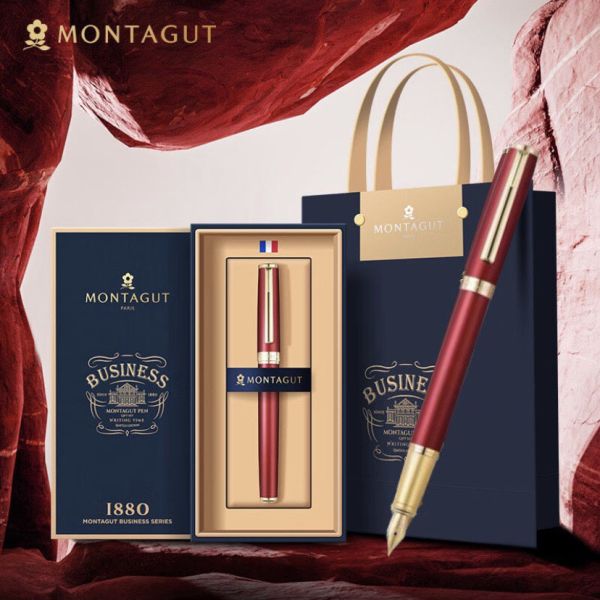 Пір'яна ручка Montagut 1880 (Limited Edition) у бордово-червоному кольорі