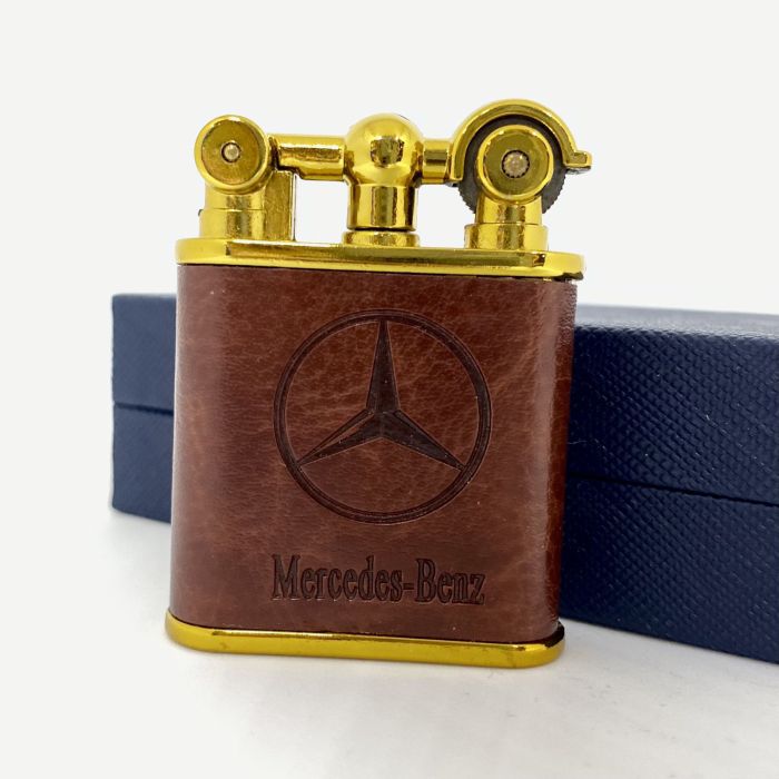 Елегантна Газова Запальничка Mercedes-Benz у Шкіряному Корпусі