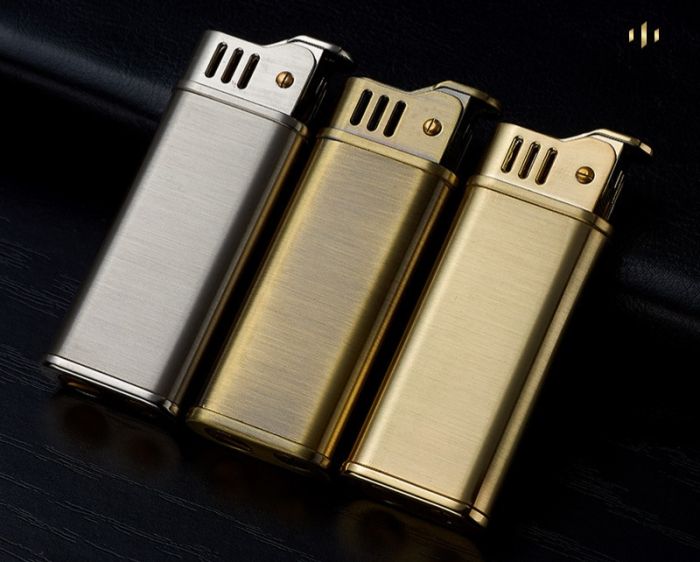 Елегантна Вінтажна Бензинова Запальничка KOJI  Антична Латунь