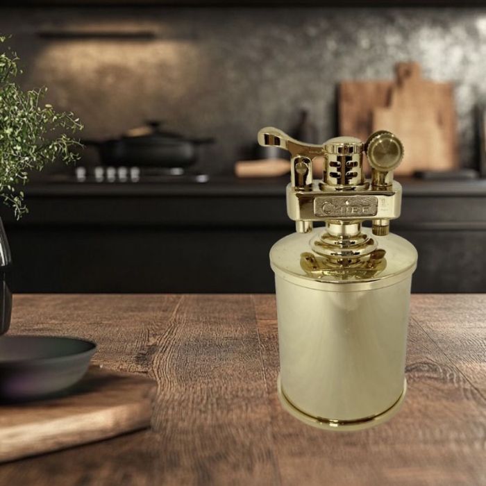 Настільна запальничка Chief у ретро-стилі золотиста