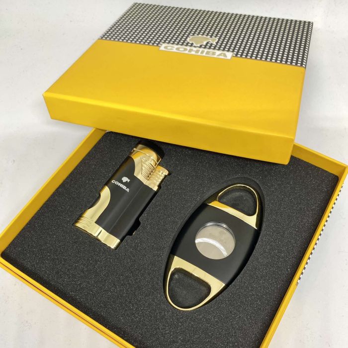 Турбо-запальничка Cohiba та гільйотина у наборі