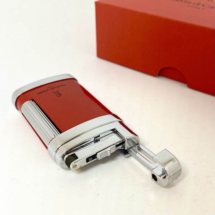 Елегантна газова запальничка Roberta di Camerino (Italy) — Red & Chrome