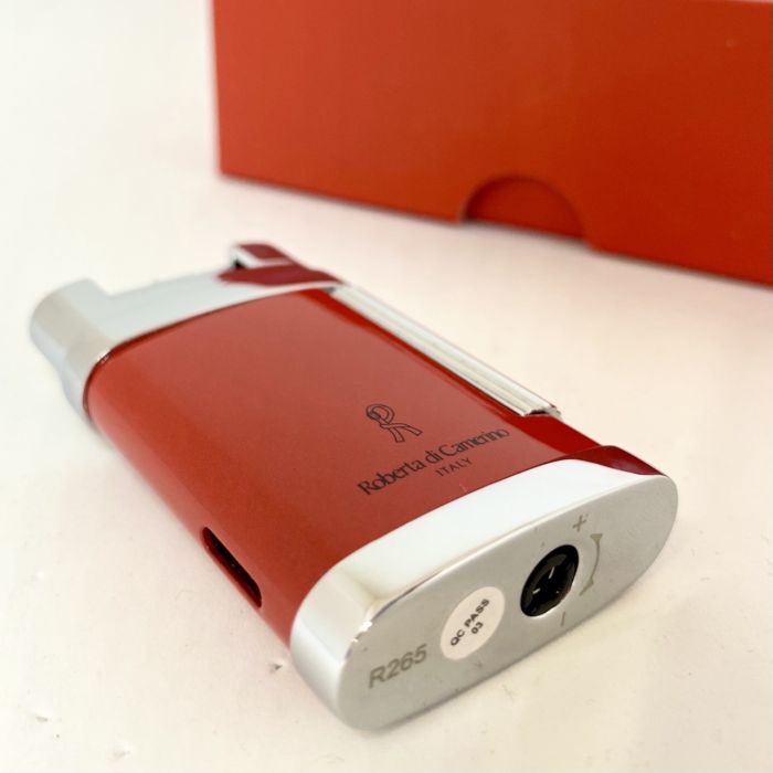 Елегантна газова запальничка Roberta di Camerino (Italy) — Red & Chrome