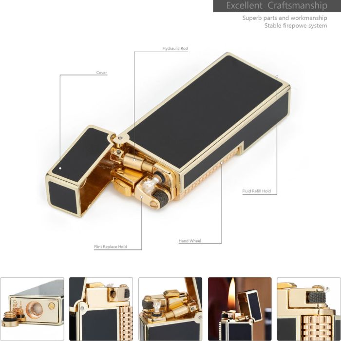 Бензинова запальничка Zorro Slim  Black Leather (Слім-серія, чорна шкіра)