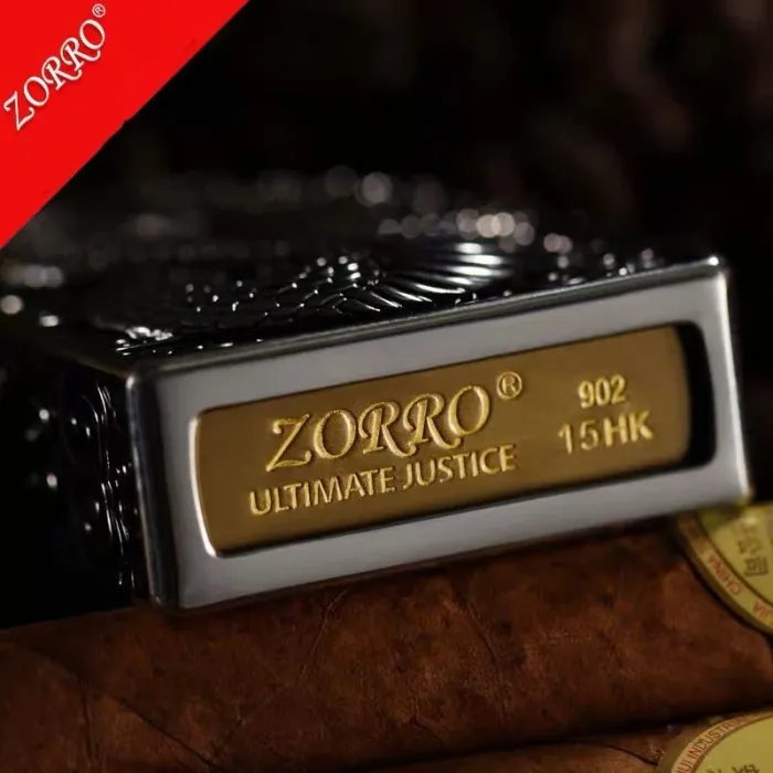 Бензинова запальничка Zorro "Ultimate Justice" — Колекційна серія (Cobra Edition) Silver
