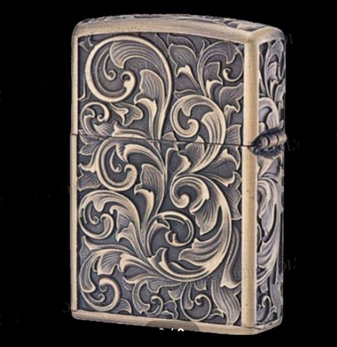 Бензинова запальничка Zorro «Crocodile Antique Copper» Антична мідь