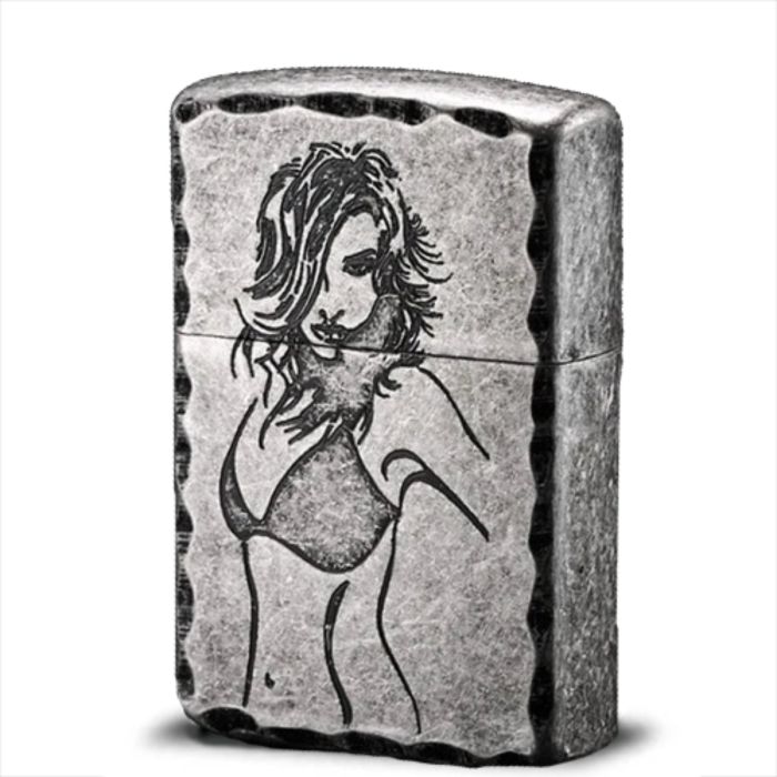 Бензинова запальничка Zorro «Vintage Pin-up» Дівчина