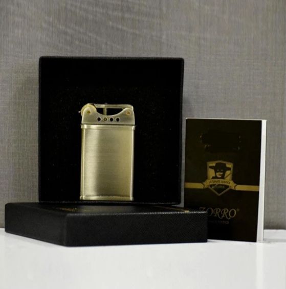 Бензинова запальничка Zorro "Slim Vintage" Матова латунь