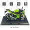 Масштабна модель Kawasaki Ninja 400 (2023) Green 1:12 CCA Licensed Diecast Model