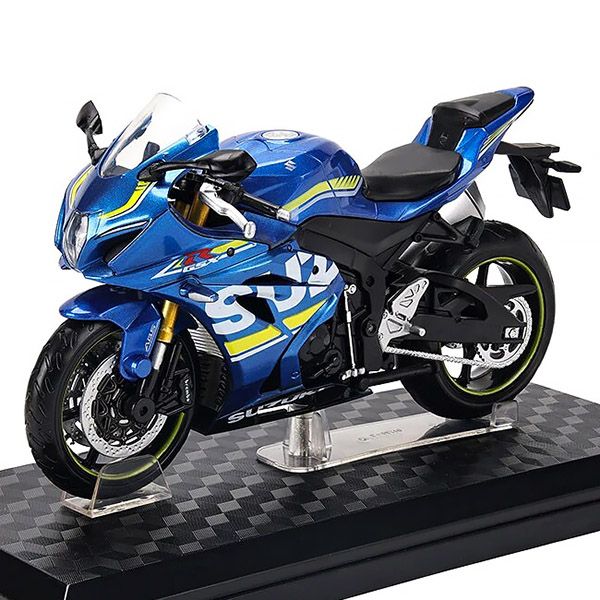 Колекційна масштабна модель мотоцикла Suzuki GSX-R1000 (1:12) — Синій металік