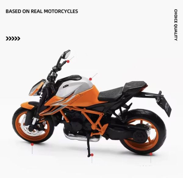 Масштабна модель мотоцикла KTM 1290 Super Duke R (1:12)
