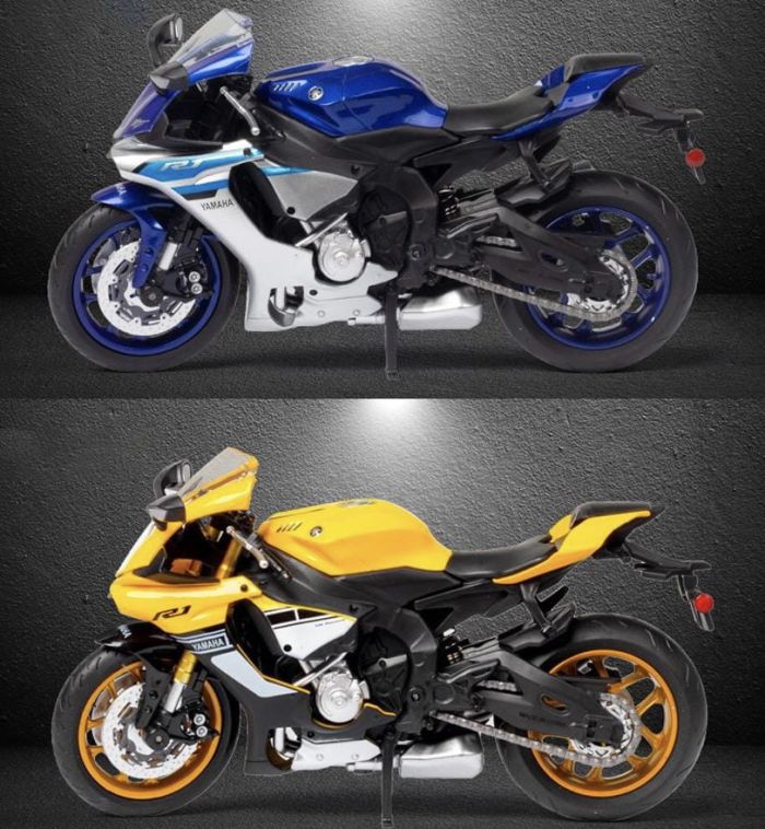 Колекційна масштабна модель мотоцикла Yamaha YZF-R1 (1:12) — Синій