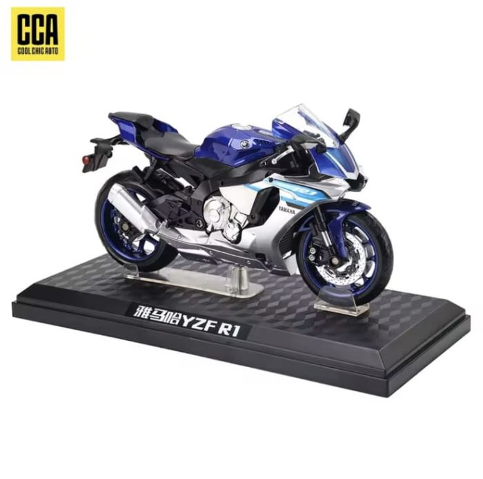 Колекційна масштабна модель мотоцикла Yamaha YZF-R1 (1:12) — Синій