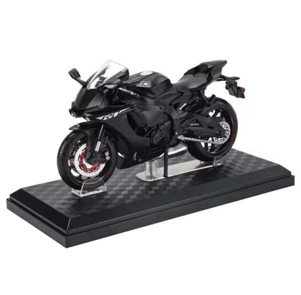 Колекційна модель мотоцикла Yamaha YZF-R1 у масштабі 1:12 колір Чорний