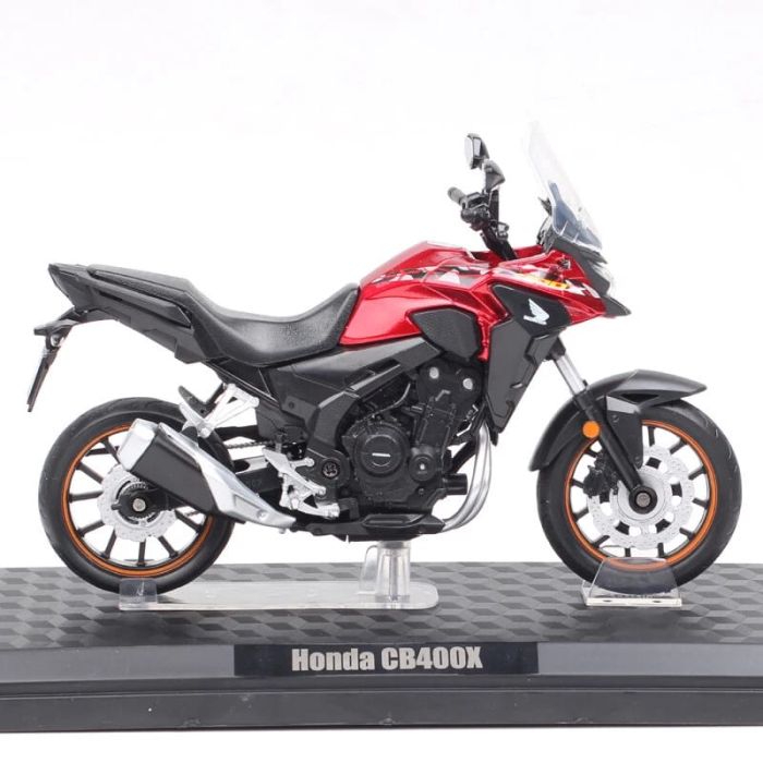 Колекційна масштабна модель мотоцикла Honda CB400X Touring (1:12) — Червоний