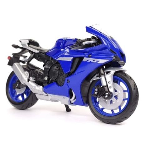 Колекційна модель мотоцикла Yamaha YZF-R1 (2021) — Масштаб 1:18 (Maisto) синя