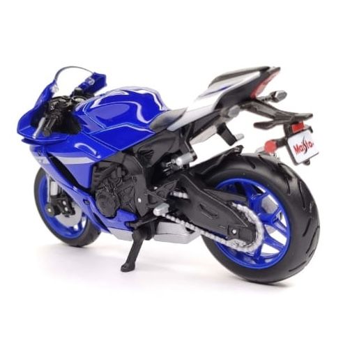 Колекційна модель мотоцикла Yamaha YZF-R1 (2021) — Масштаб 1:18 (Maisto) синя