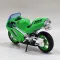 Колекційна модель мотоцикла Honda NR (Scale 1:18) від Maisto неоново зелений