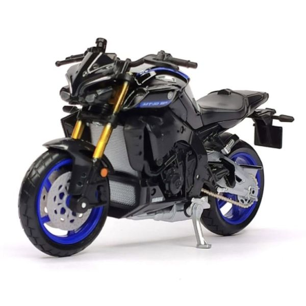 Колекційна модель мотоцикла 2023 Yamaha MT-10 SP (Maisto, 1:18) колір Фірмовий темно-синій з металіком та золотистими елементами