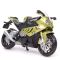 Колекційна модель мотоцикла BMW S1000RR — Масштаб 1:18 (Maisto Special Edition) золотисто-зелений металік