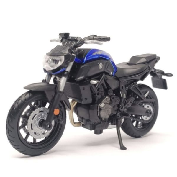 Колекційна модель мотоцикла Yamaha MT-07 (2018) — Maisto 1:18 Special Edition Blue з матовими чорними деталями