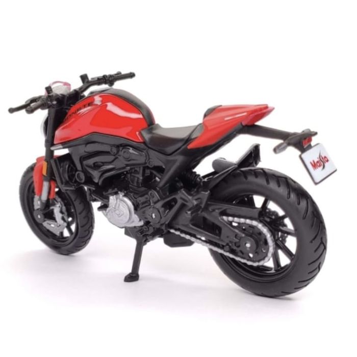 Колекційна модель мотоцикла Maisto Ducati Monster (Масштаб 1:18) яскраво червоний колір