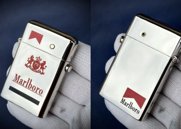 Напівавтоматична бензинова запальничка Zorro «Marlboro Edition» (Chrome)