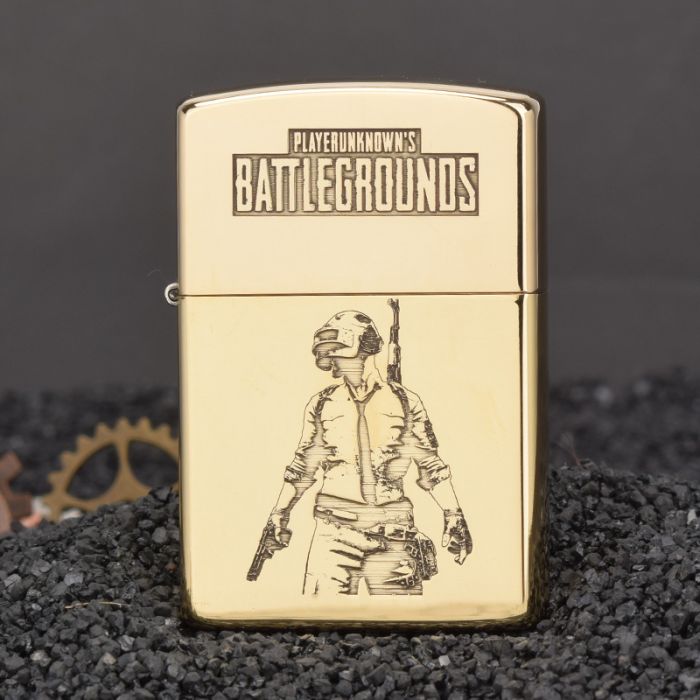 Бензинова латунна запальничка Zorro «PUBG: PlayerUnknown's Battlegrounds»(подарунок для фанатів культової гри)