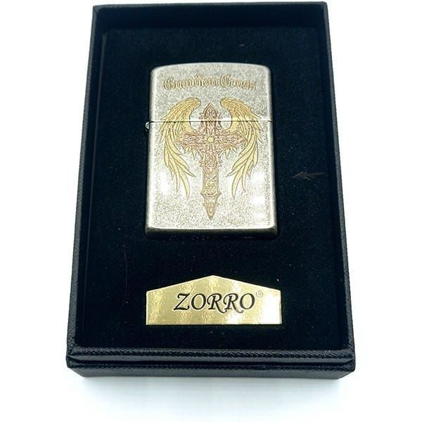 Бензинова латунна запальничка Zorro "Guardian Cross" (Ангельський Хрест) — Обмежена серія