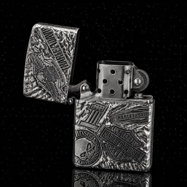 Бензинова запальничка Zorro "Harley-Davidson Edition" (Cupro Nickel, 2026)