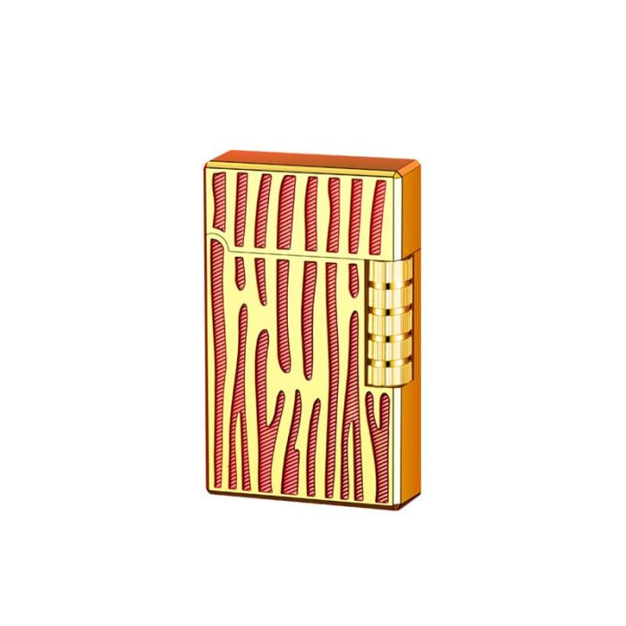 Елегантна газова запальничка Classic Lighter з фірмовим кліком (Red/Gold)