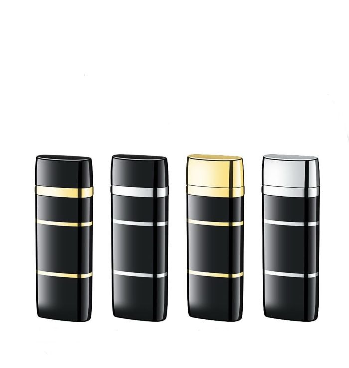 Елегантна газова кремнієва запальничка Sarike (Black&Gold)
