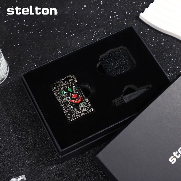 Преміальна газова запальничка Stelton "Joker" у фірмовій  подарунковій коробці