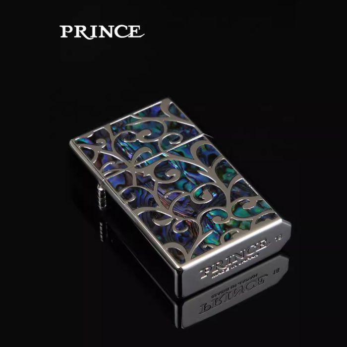 Бензинова запальничка Prince (Made in Japan) — Серія "Abalone Shell"