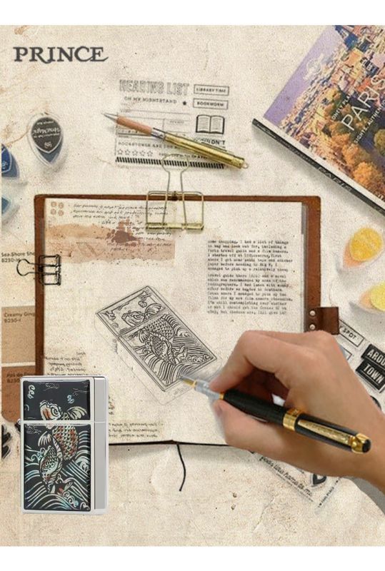 Бензинова запальничка Prince "Golden Dragon" (Made in Japan)