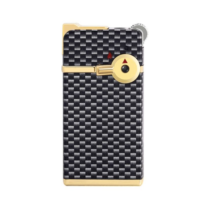 Газова   Запальничка JOBON - Подвійне Запалювання (Кремній + П'єзо) колір чорний  карбон