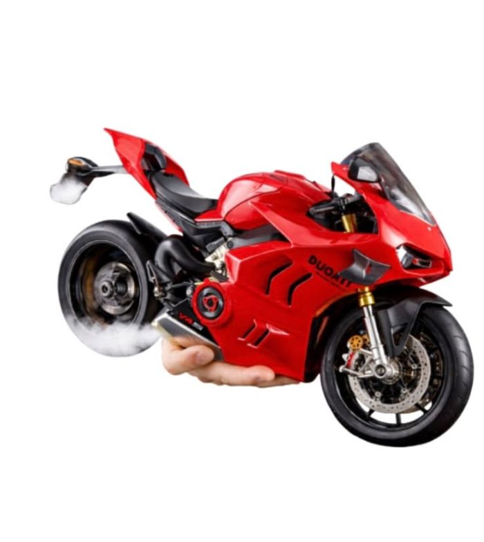 Ексклюзивний подарунковий супербайк Ducati V4 S у масштабі 1:6 — Світло, Звук та Дим