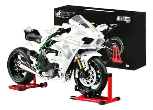 Колекційна інтерактивна модель мотоцикла Kawasaki Ninja H2R (Масштаб 1:9) )з ефектом диму та підсвічуванням