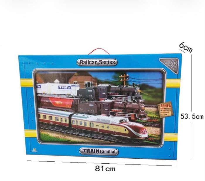 Великий ігровий набір «Залізниця FENFA Train Familial» (Масштаб 1:87) з акумуляторами та зарядним пристроєм