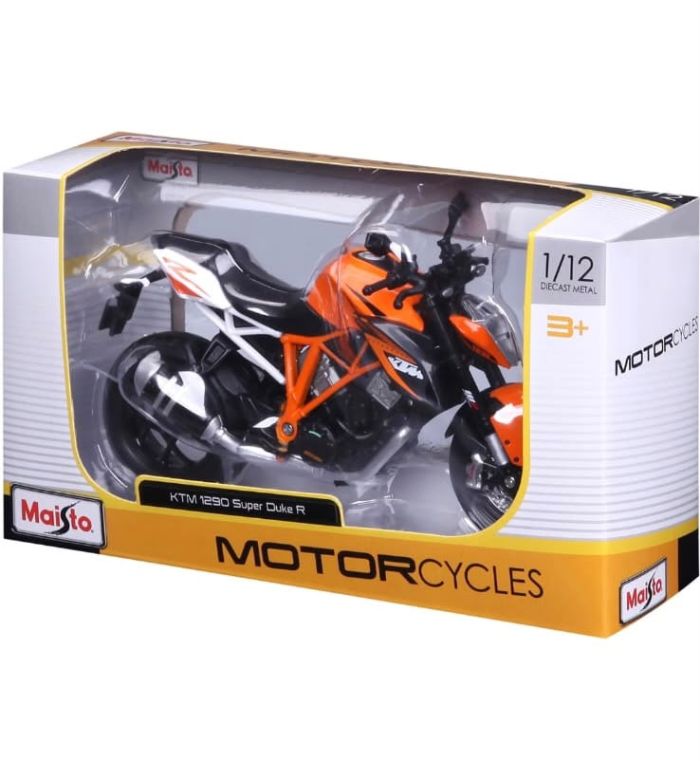 Колекційна модель мотоцикла KTM 1290 Super Duke R (масштаб 1:12) — Легендарний «The Beast» від Maisto