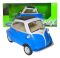 Колекційна модель BMW Isetta Welly 1:18 (синьо-біла) — Легендарний «Bubble Car» 1950-х років у вашій колекції