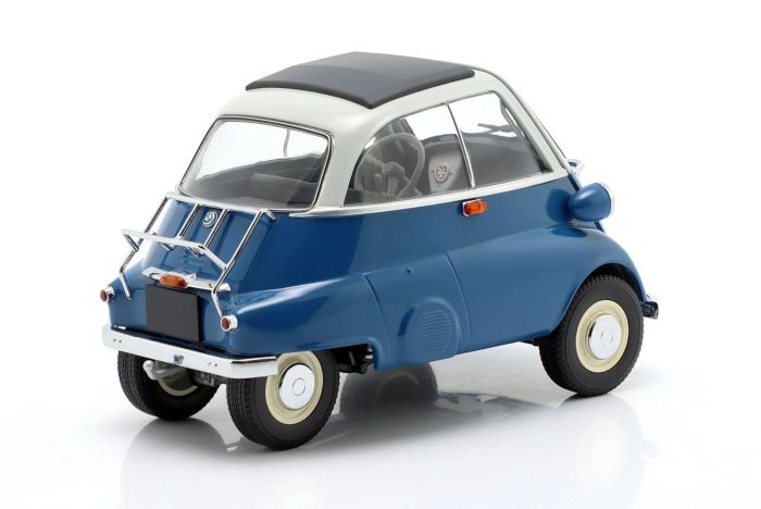 Колекційна модель BMW Isetta Welly 1:18 (синьо-біла) — Легендарний «Bubble Car» 1950-х років у вашій колекції